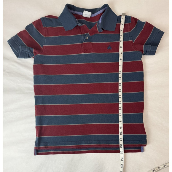 Brooks Brothers 1818 Performance Polo Ghirt Red Blue Stripe Retro Size Small - Picture 4 of 7